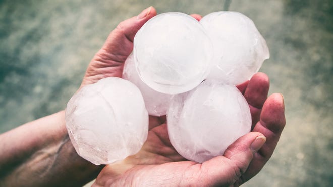 What is hail and what does hail look like?