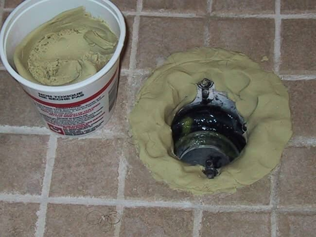 Plumber putty :Used in bathrooms too