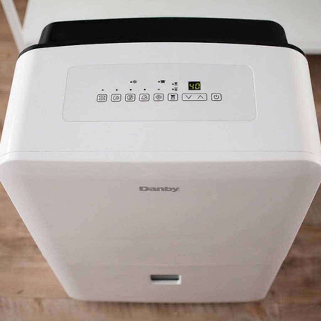dehumidifier placed on the carpet