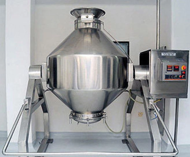 a standing double cone blender
